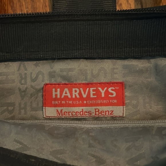 Harveys X Mercedes | Original Seatbelt Purse 14X8 Black 90s - Picture 9 of 9